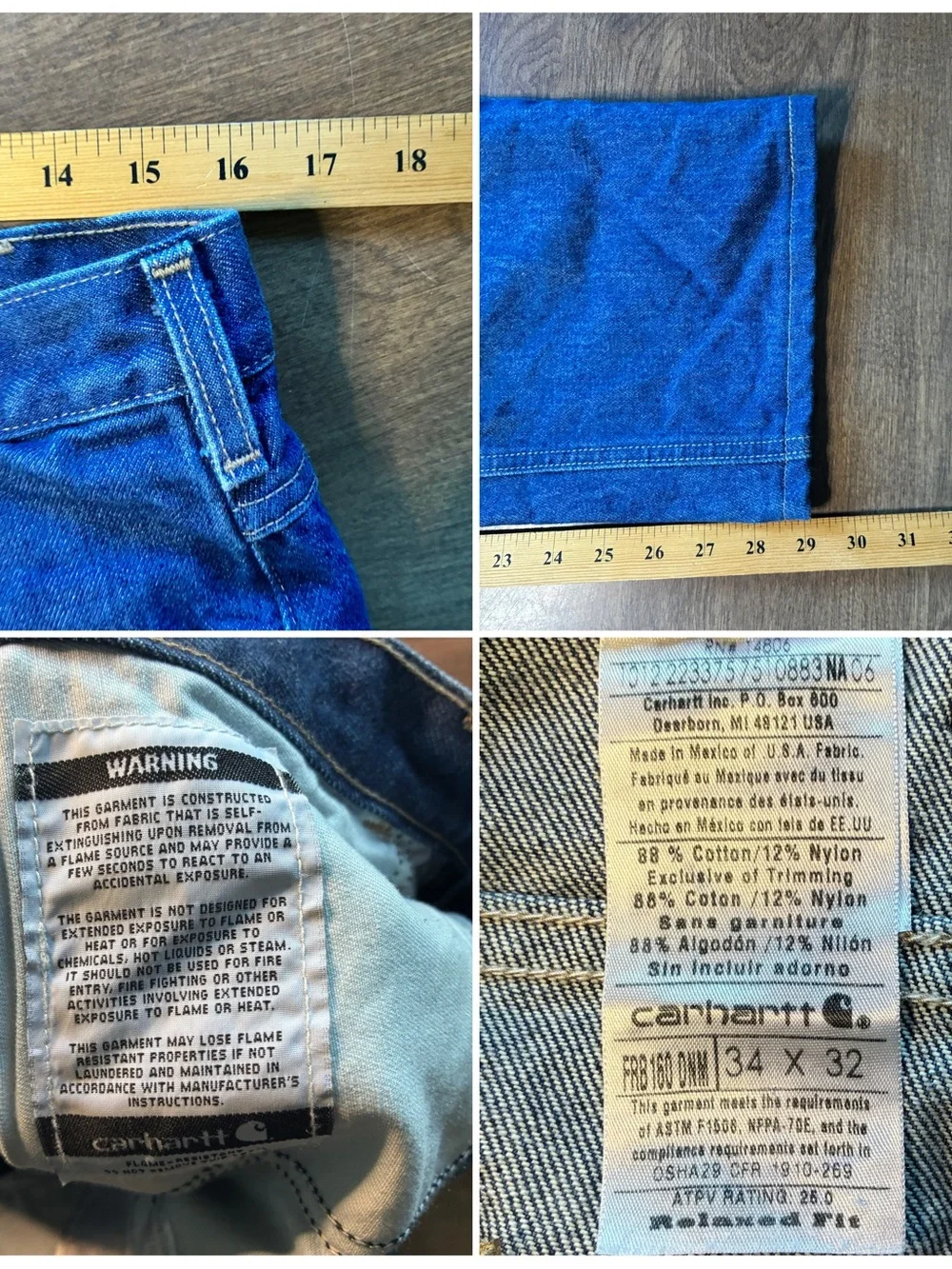 N/A actual inseam